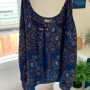 Multi Colored Sheer Blouse